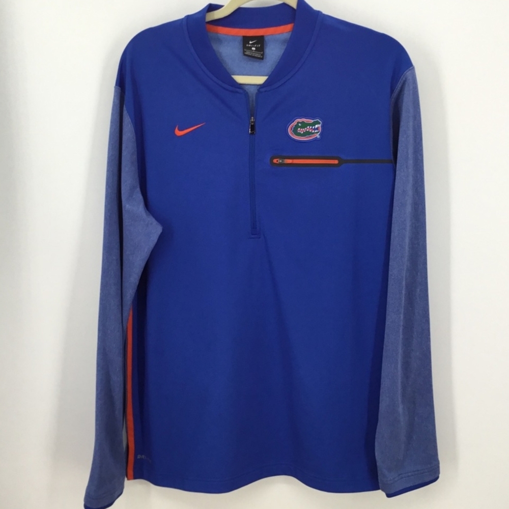 COPY - NIKE FLORIDA GATORS Men’s Dri-fit quarter zip lightweight pullover - LAR…